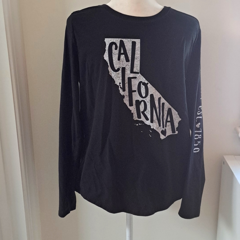 California State Unisex Black Longsleeved Shirt